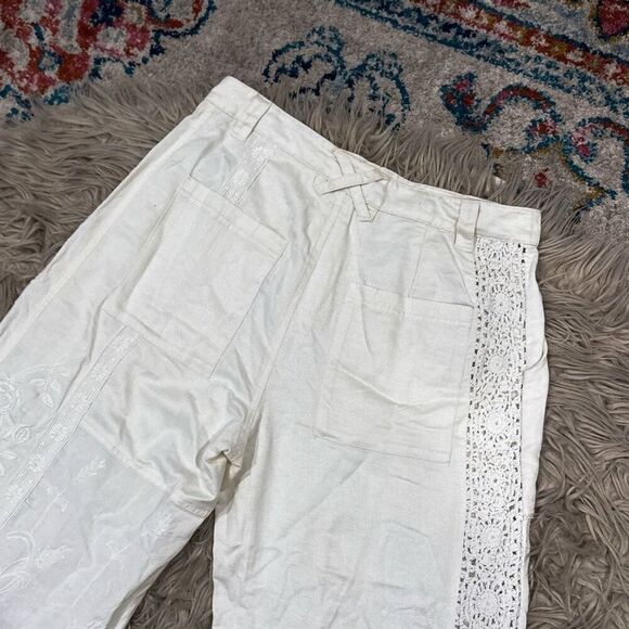 NWT Free People Lace Patchwork Pants size 6 - Picture 13 of 13